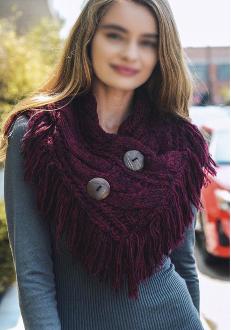 HEATHER FRINGE SHOULDER WARMER