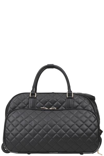 QUILT ZIPPER TRAVEL SIZE DUFFEL BAG