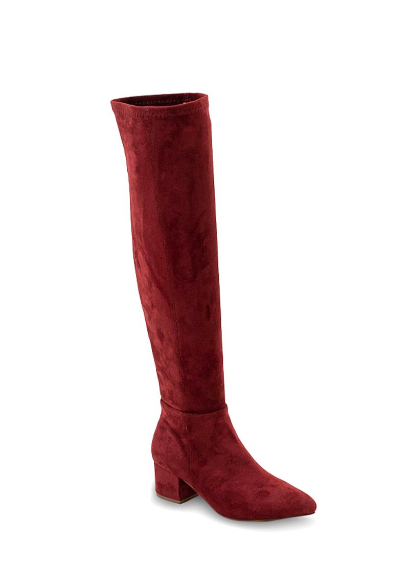 FASHION SMOOTH HIGH LEG HEEL BOOTS