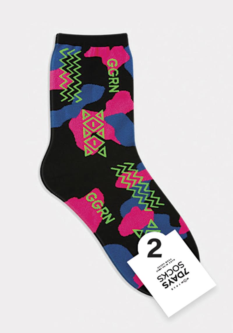 FASHION GGRN SOCKS