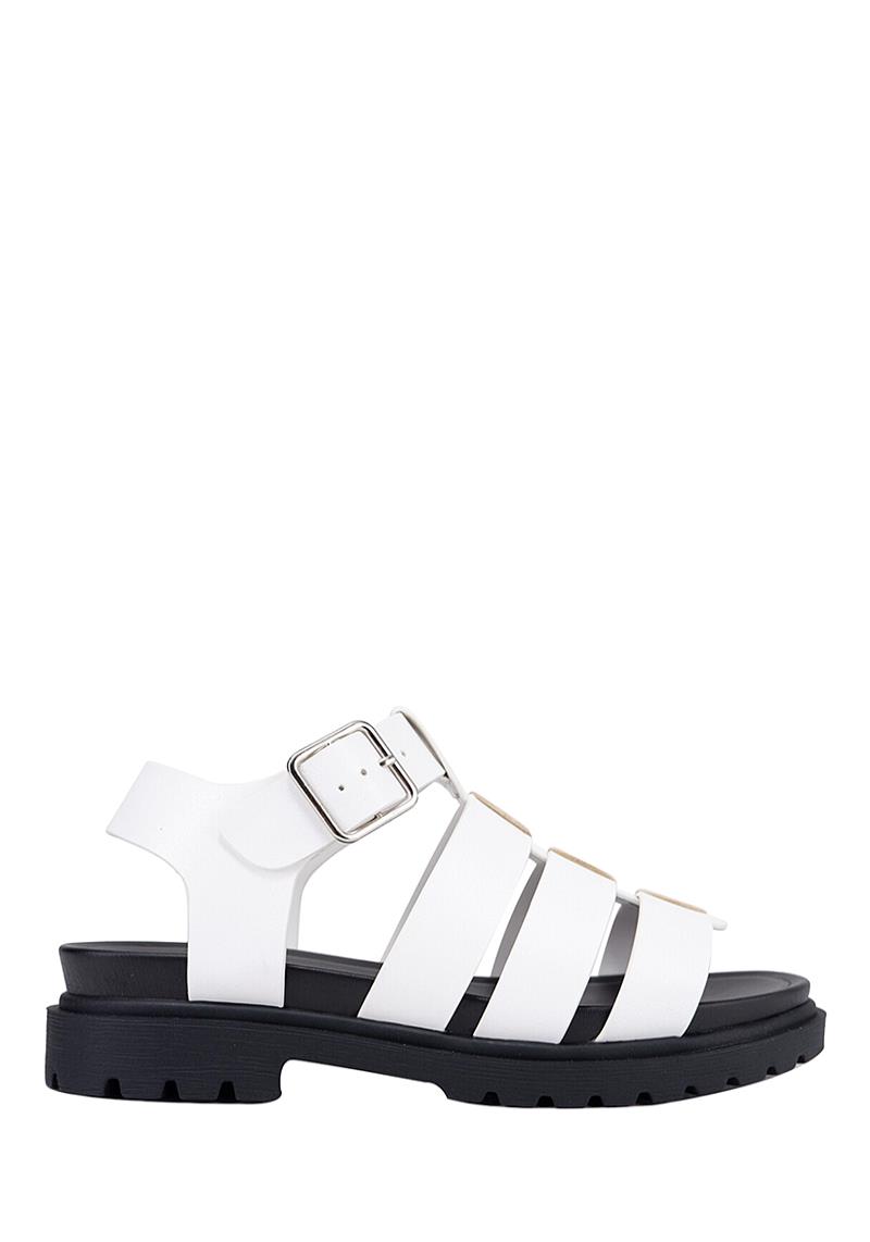 CHIC STRAP BUCKLE SANDALS