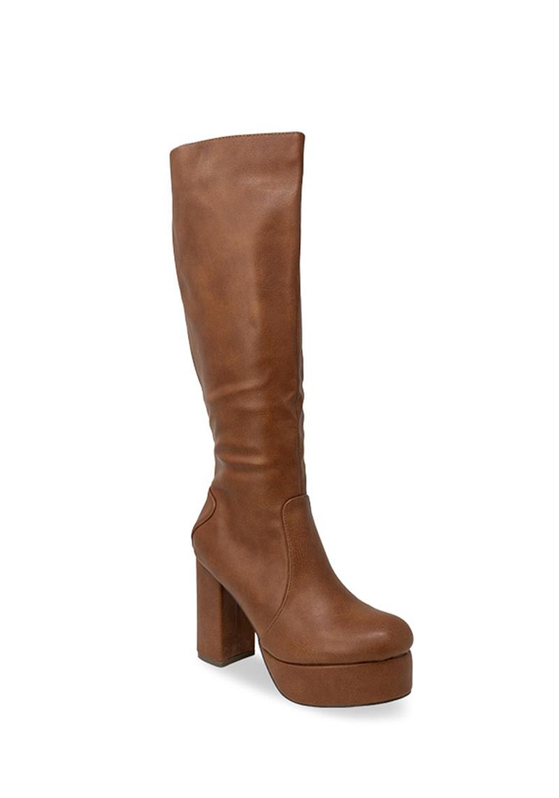 FASHION SMOOTH HIGH SQUARE HEEL BOOTS
