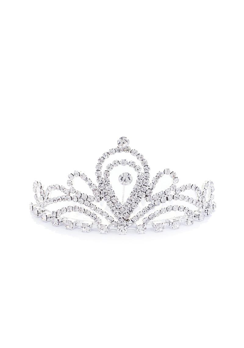 RHINESTONE PRINCESS CROWN TIARA
