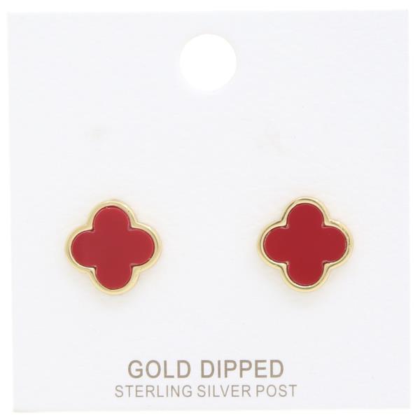 MOROCCAN SHAPE POST EARRING