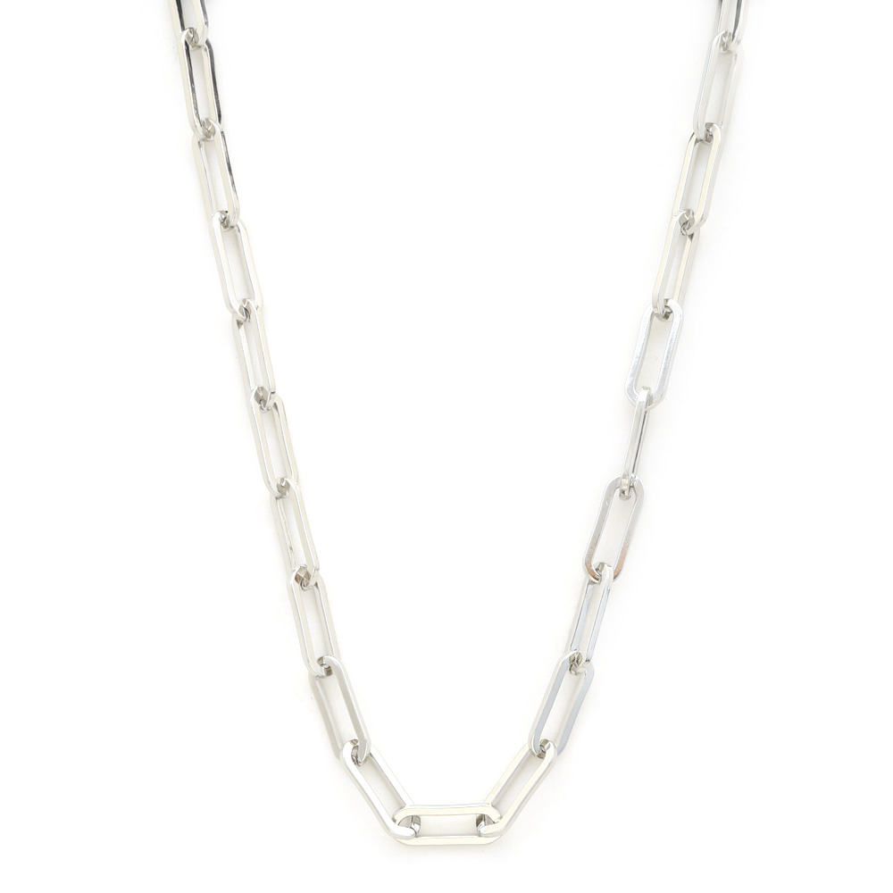 BASIC OVAL CHAIN METAL NECKLACE