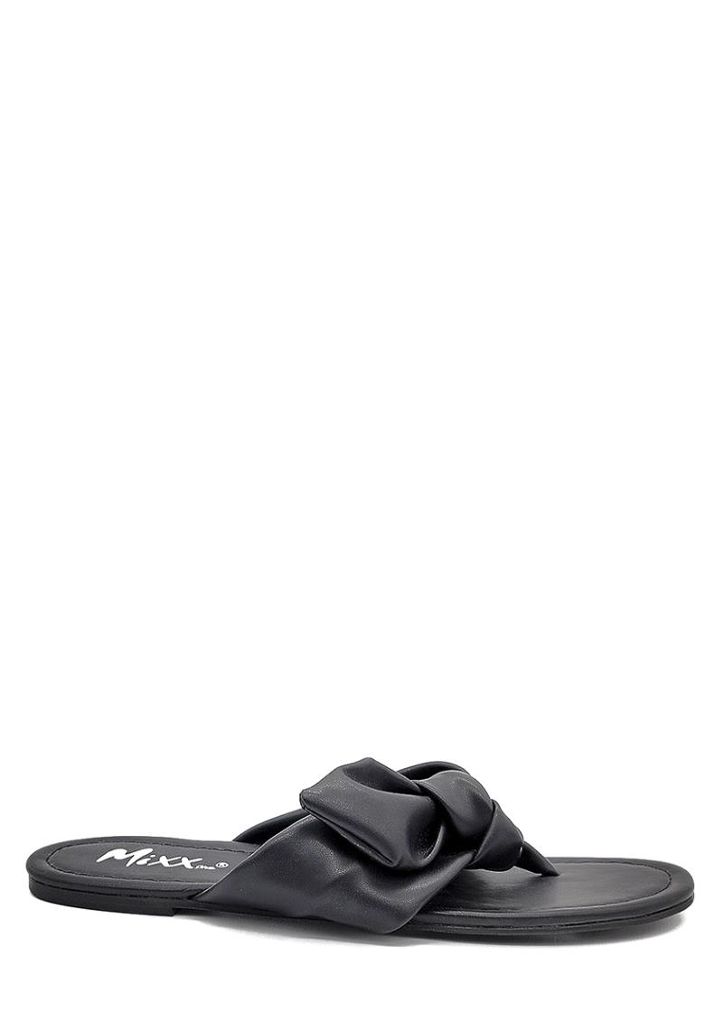 FASHION TWIST STRAP THONG SLIPPER SANDALS