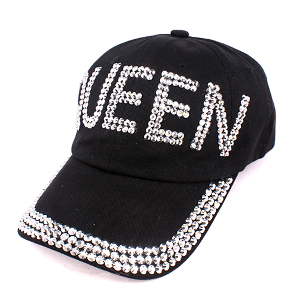 RHINESTONE QUEEN BALL CAPS