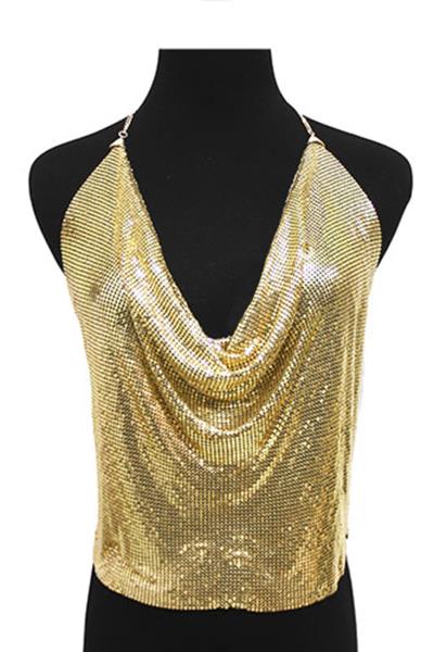 MESH BLING BLING COLOR METAL BODY CHAIN