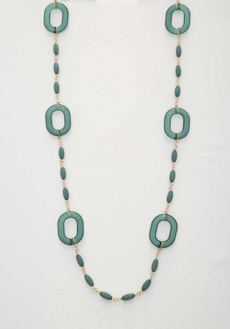 OVAL BEADED NECKLACE