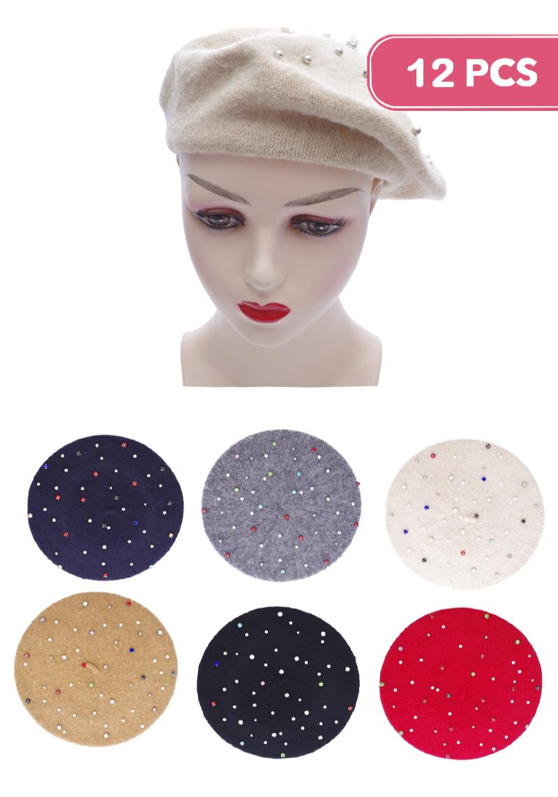 FASHION BERET HAT (12 UNITS)