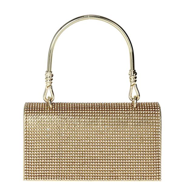 FASHION RHINESTONE EAST WEST MINI CLUTCH BAG