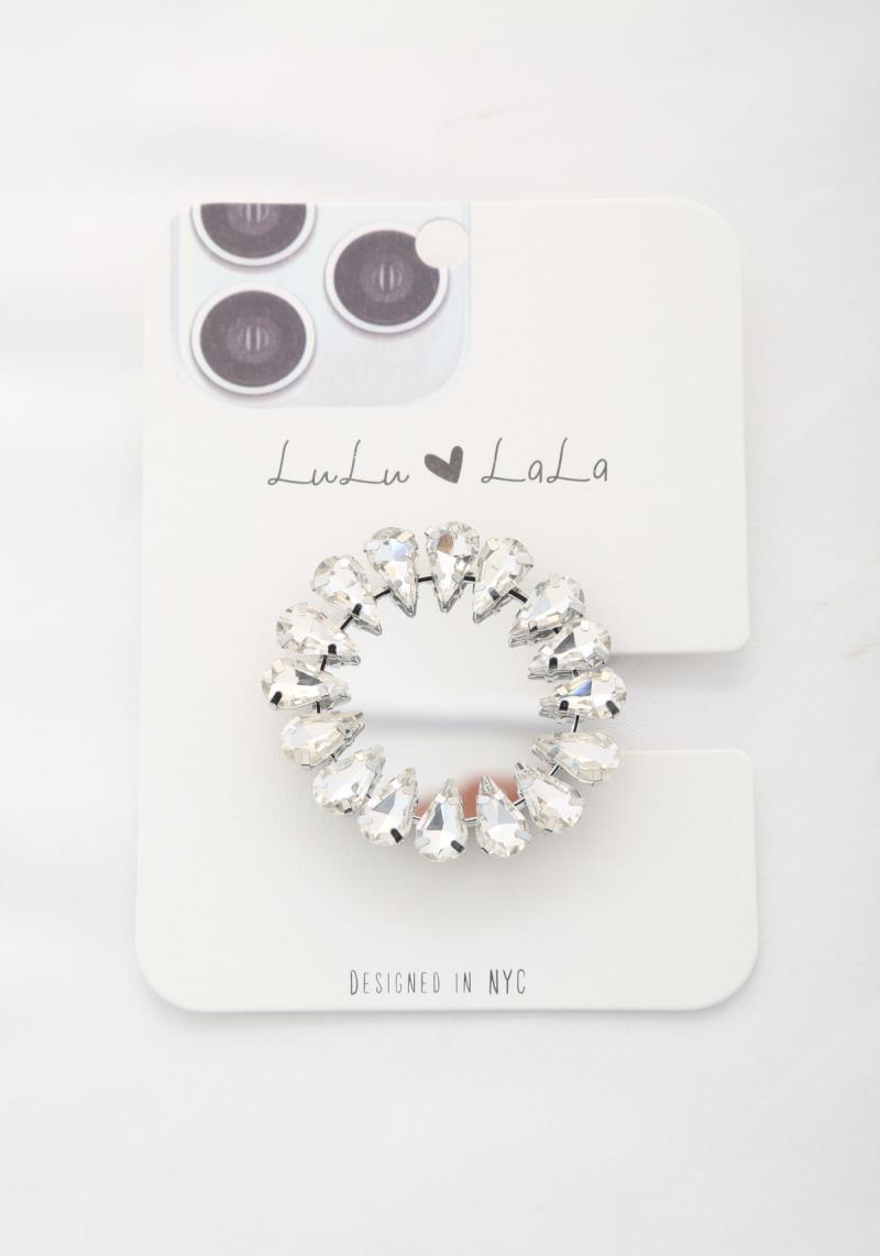 FASHION CRYSTAL STONE MIRROR PHONE HOLDER ACCESSORY