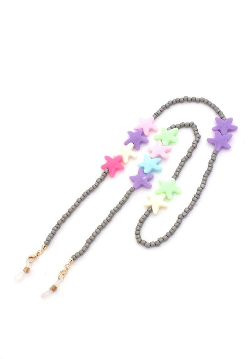 SEED BEAD STAR SUNGLASS MASK HOLDER