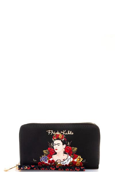 GENUINE FRIDA KAHLO FLOWER WRISTLET WALLET