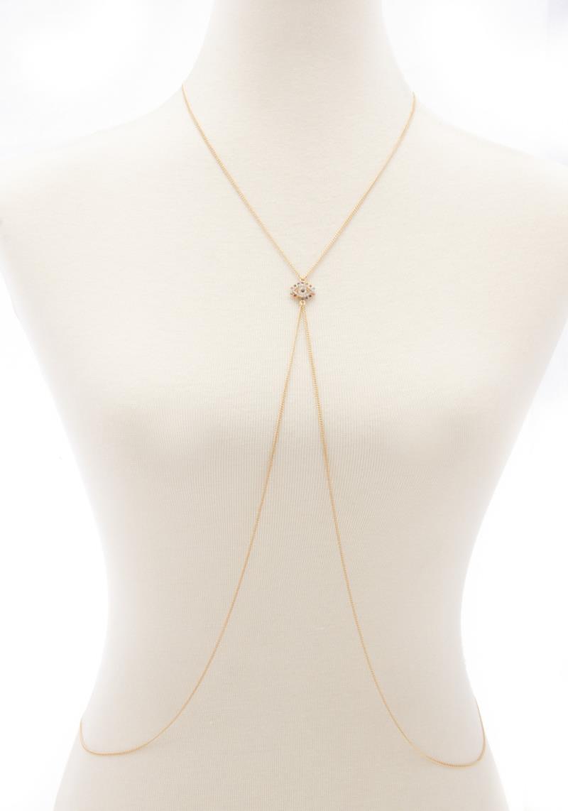 EVIL EYE CHARM BODY CHAIN