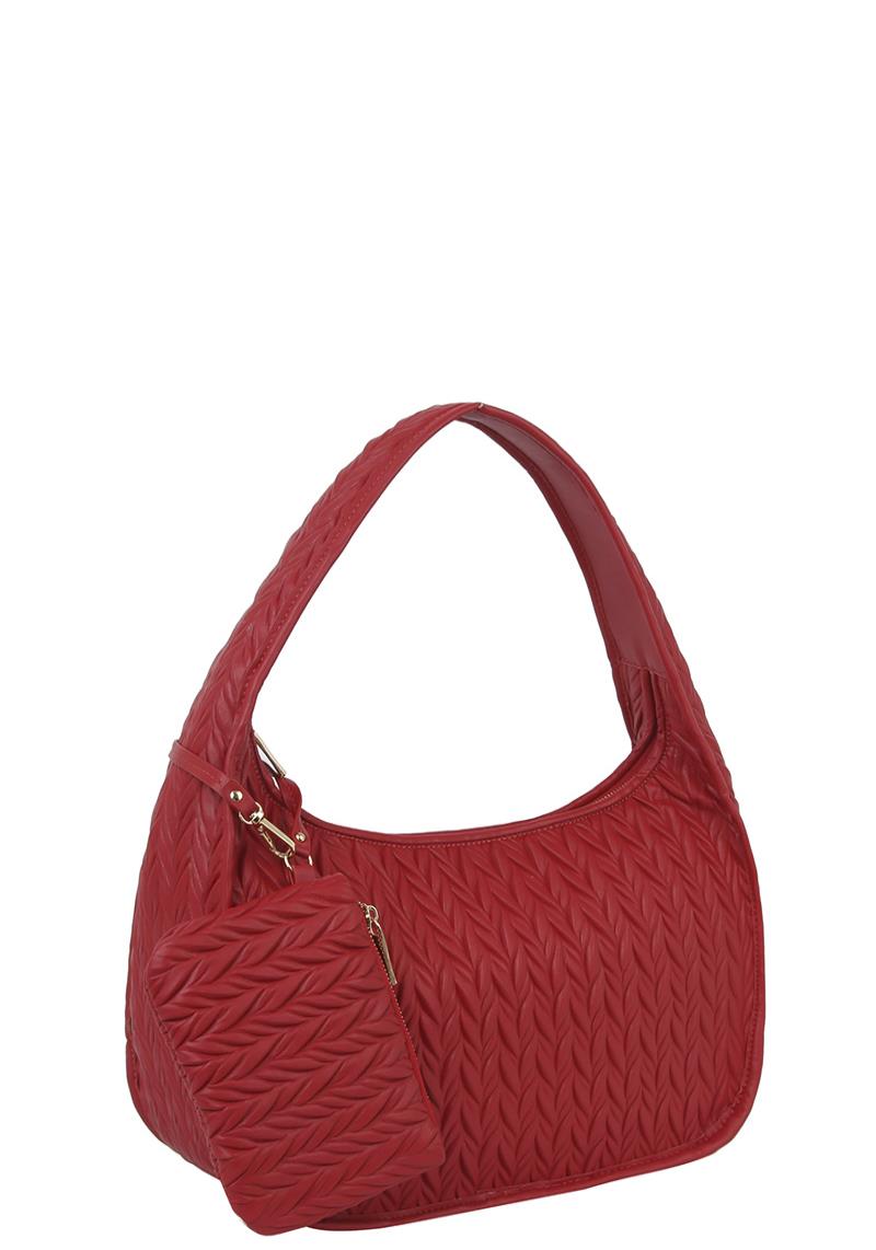 2IN1 STYLISH PATTERNED HOBO BAG WITH MATCHING COIN PURSE