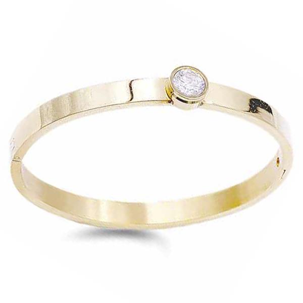 METAL OPEN BANGLE BRACELET