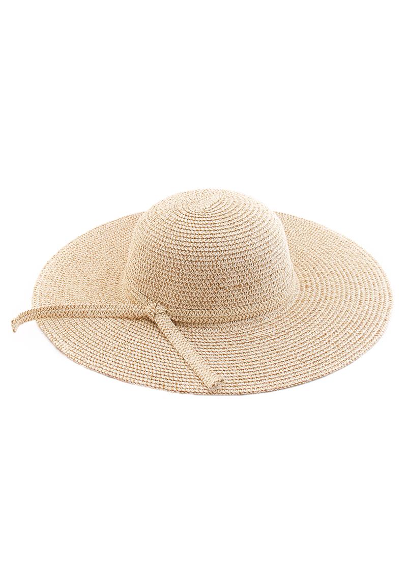 PLAIN STRAW STRAP DESIGN SUN HAT