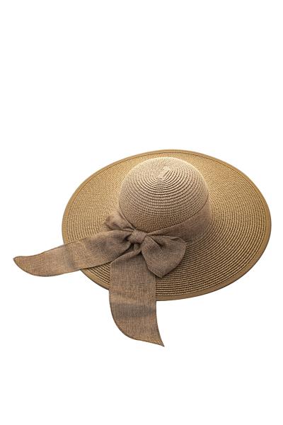 CHIC SMOOTH RIBBON FLAPPY SUN HAT