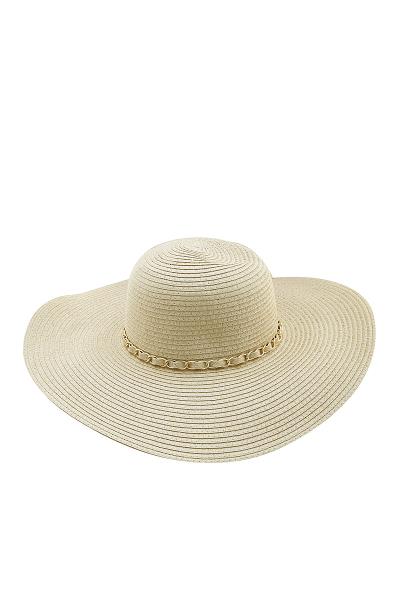 PLAIN CHAIN LINK FLAPPY SUN HAT