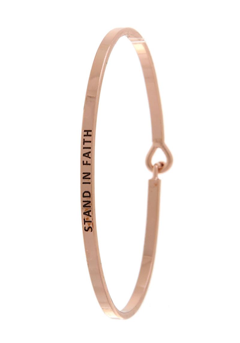 STAND IN FAITH INSPIRATION BANGLE