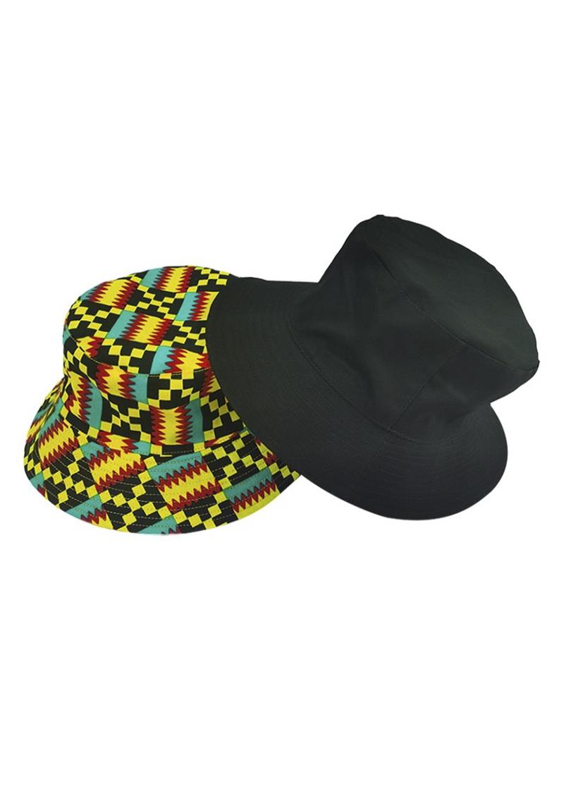 FASHION PRINT DOUBLE SIDED BUCKET HAT