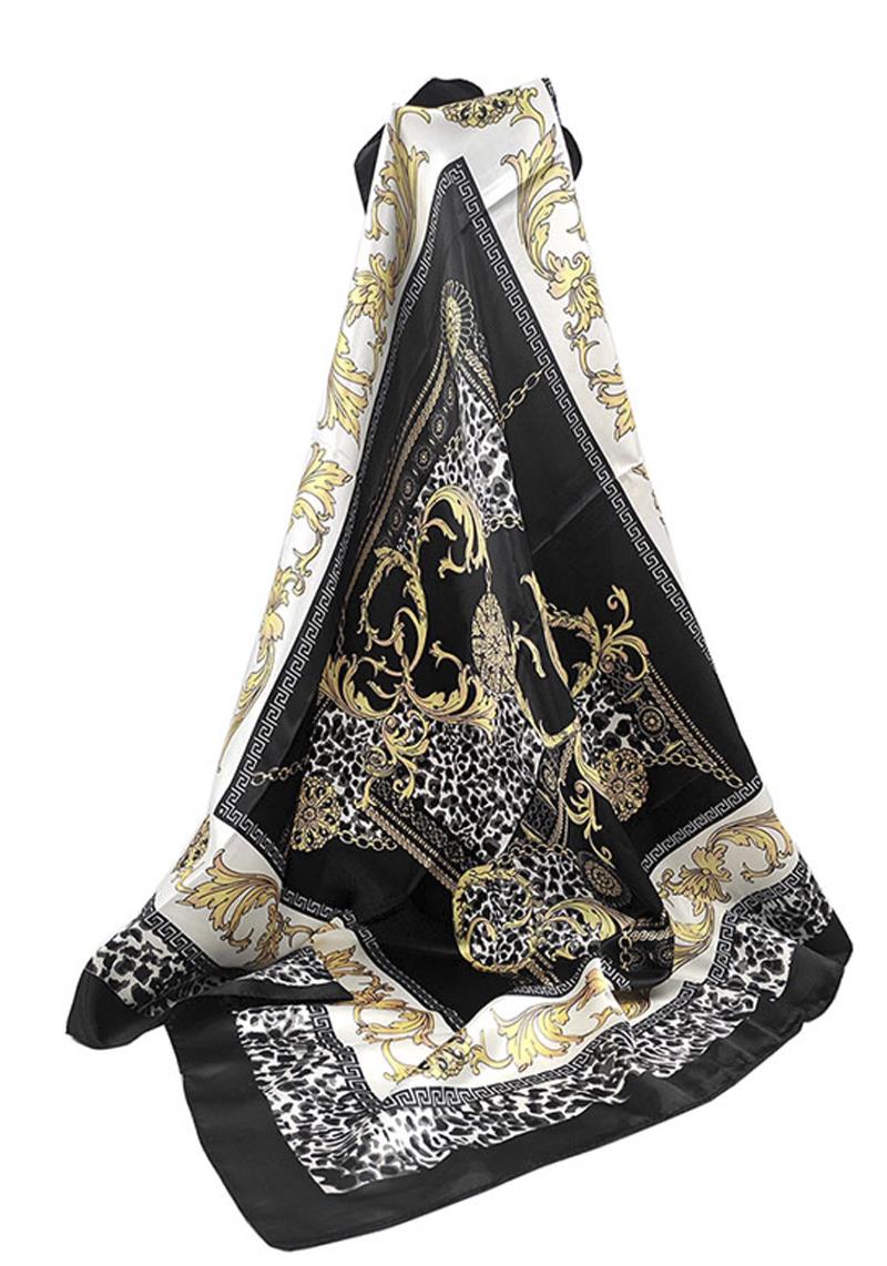MULTI PATTERN SILKY NECK SCARF