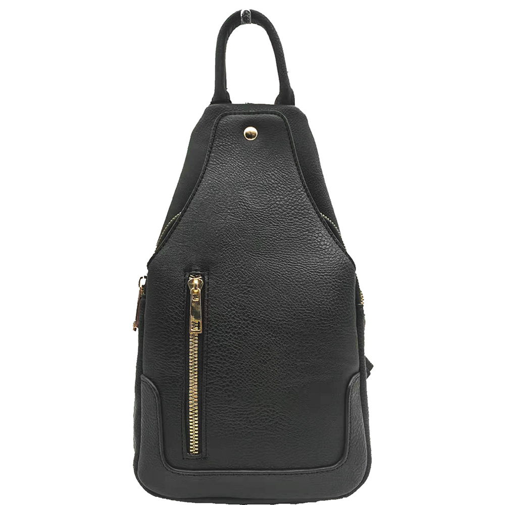 PLAIN DESIGN ZIPPER BACKPACK