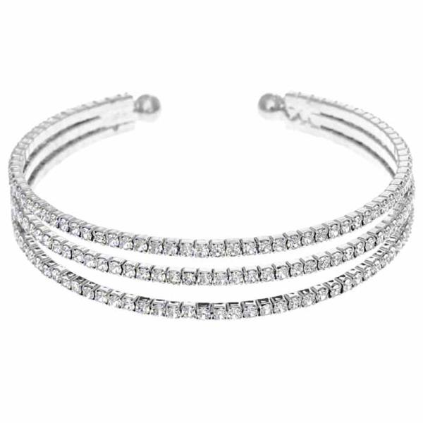 RHINESTONE CUFF BRACELET