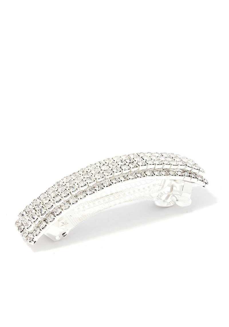 CURVE RHINESTONE BARRETTE