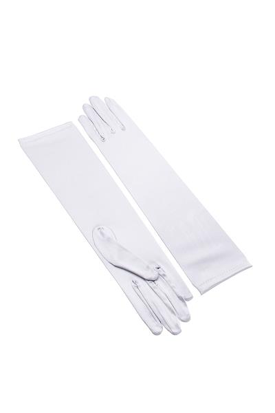 SHINY STRETCH OPERA SATIN MID LONG GLOVES