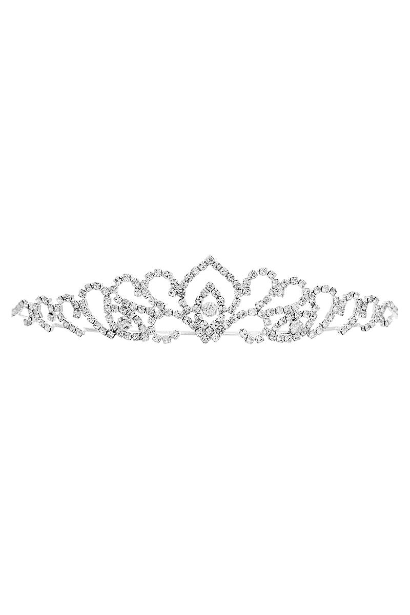 RHINESTONE CURL TIARA