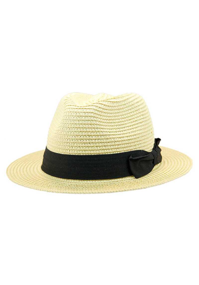 FASHION NATURAL WOVEN FEDORA