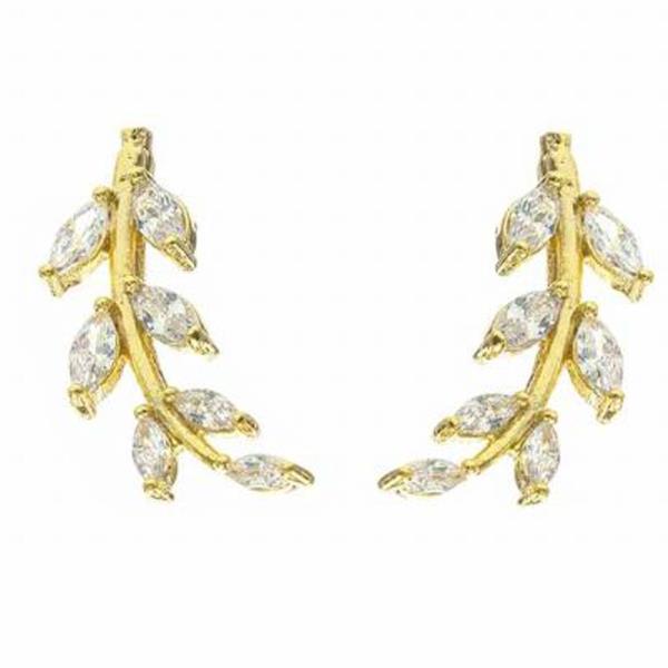 RHINESTONE EAR STUD EARRING