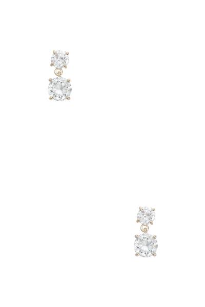 CRYSTAL ROUND DANGLE EARRING