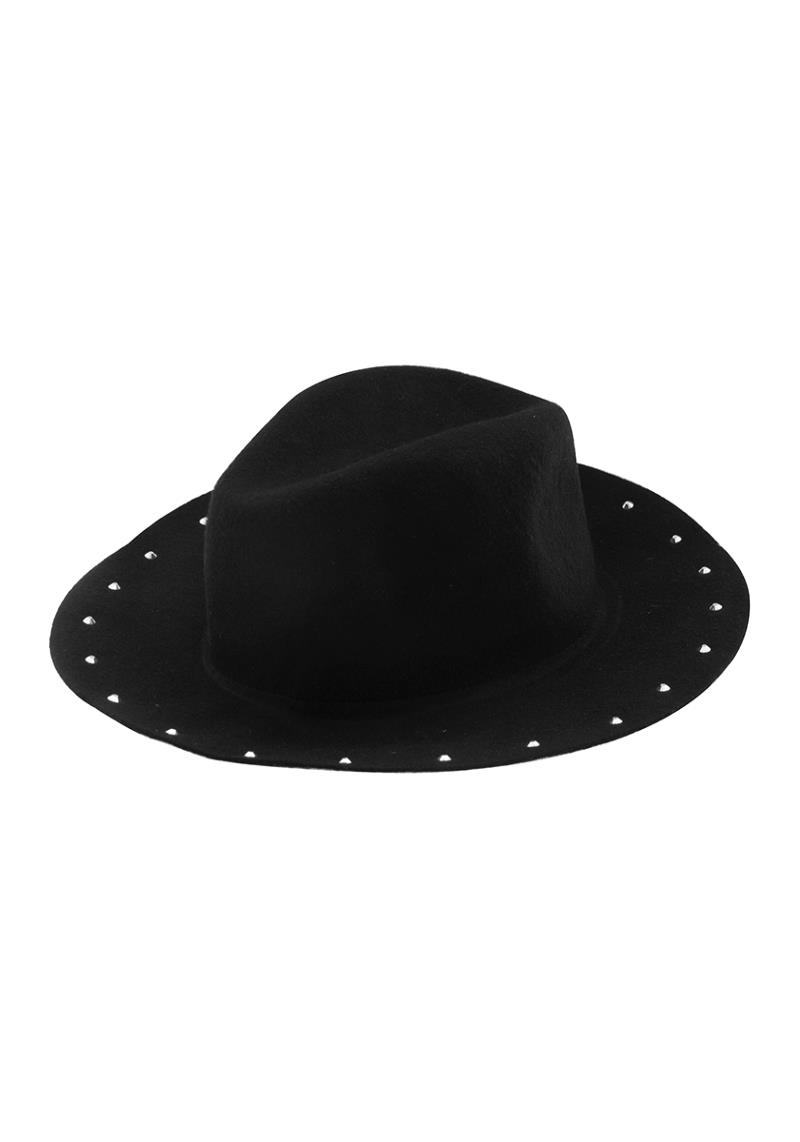 FASHION SOFT STUDDED SUN FEDORA HAT
