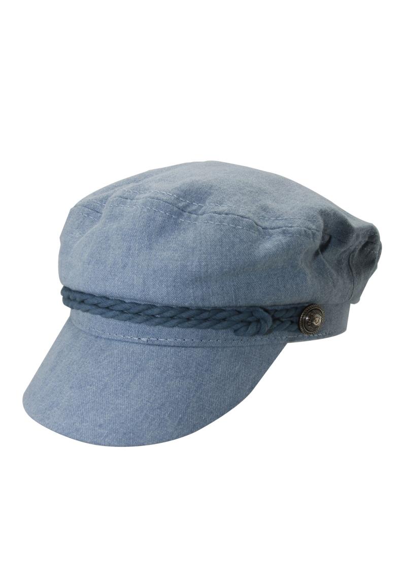 Washed Cotton Denim Fisherman Newsboy Baker Boy Hat