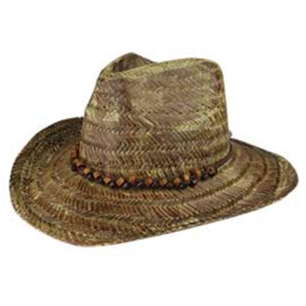 WESTERN TEA STAINED STRAW HAT