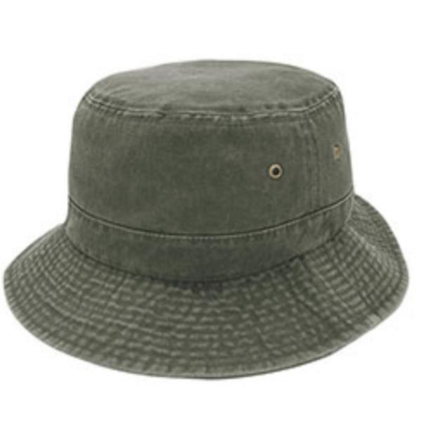 PIGMENT DYED TWILL WASHED BUCKET HAT