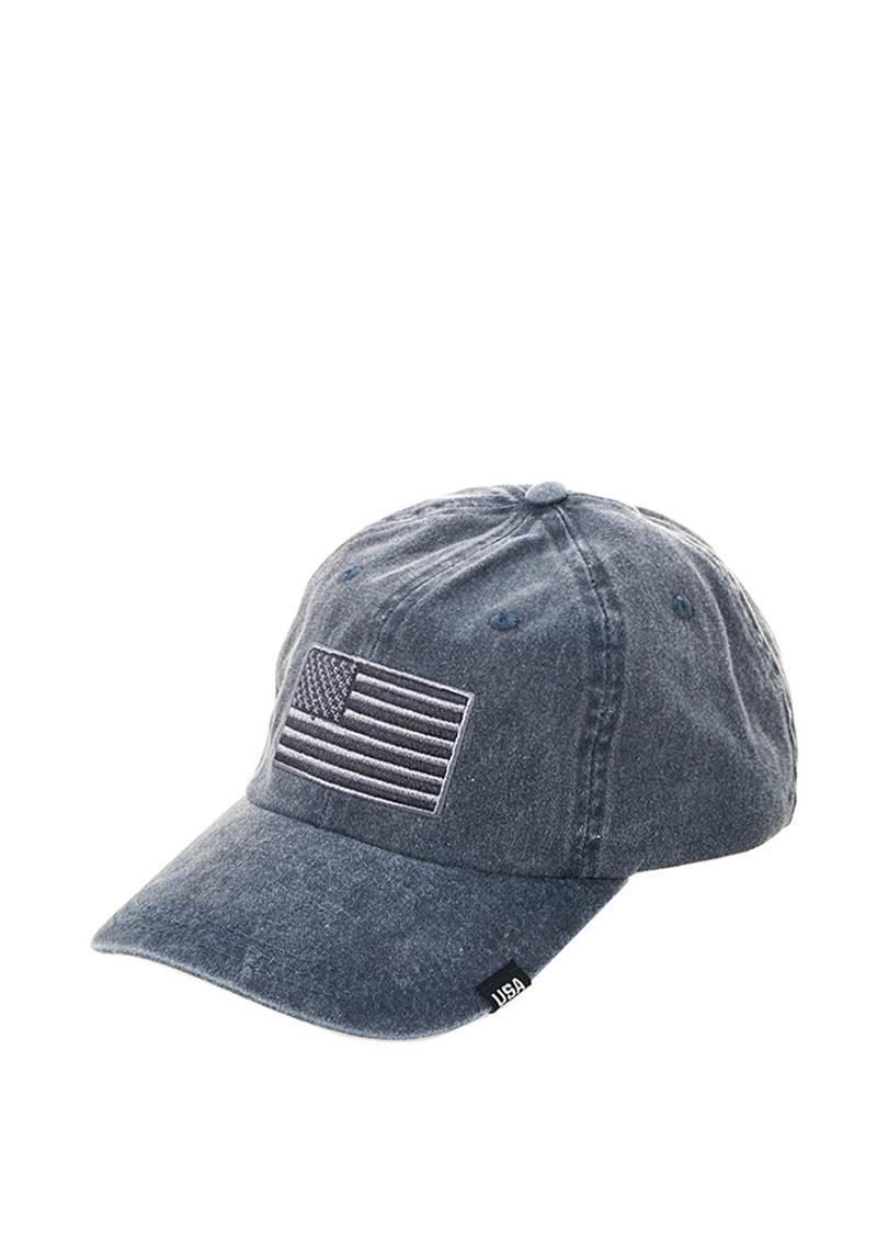 AMERICAN USA FLAG CENTER STITCHED CAP HAT