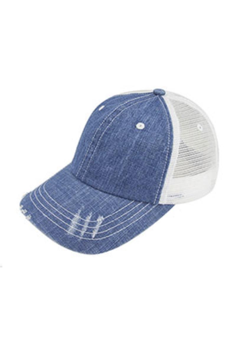 DENIM BASEBALL CAP