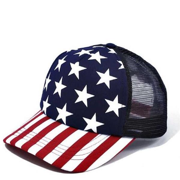 Usa Flag Mesh Back Trucker Cap