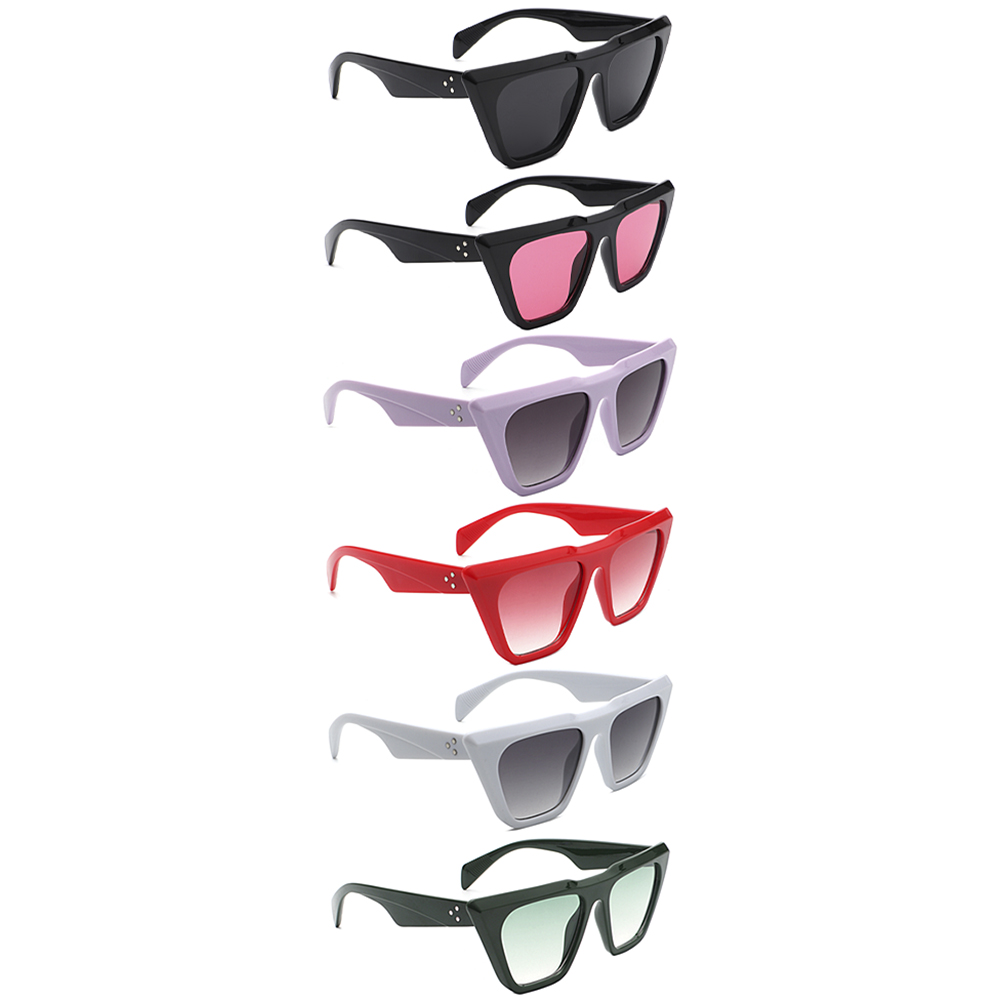 FASHION PLAIN CAT EYE SUNGLASSES 1DZ
