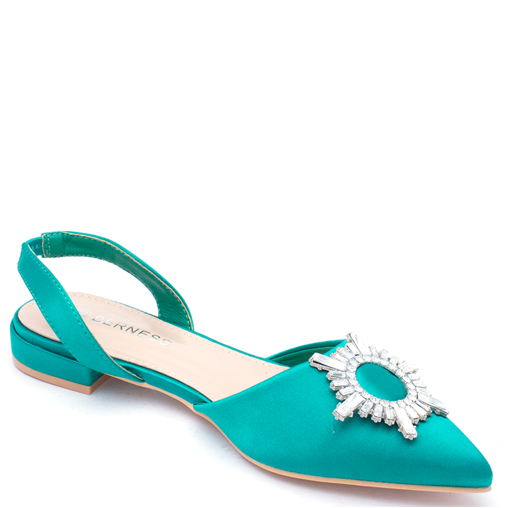 CRYSTAL EMBELLISED SLINGBACK FLAT 12 PAIRS
