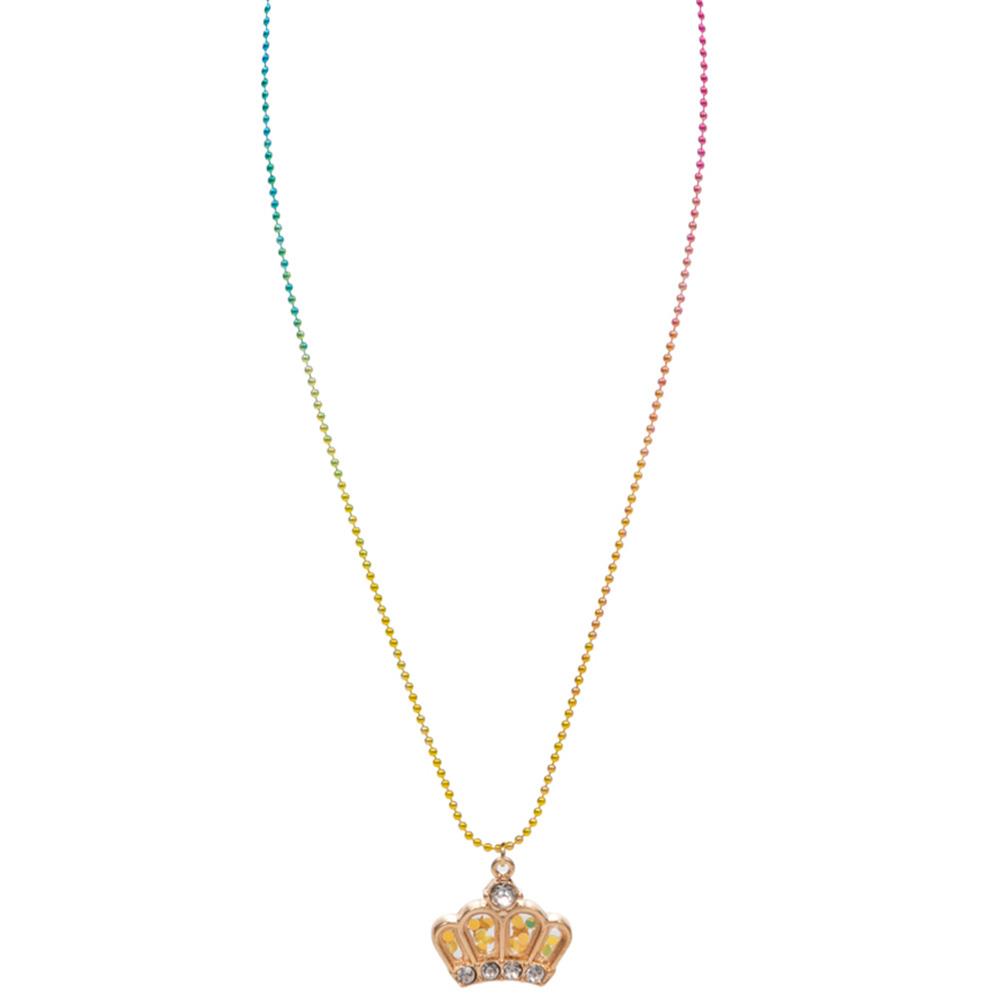 KIDS CROWN GLITTER NECKLACE