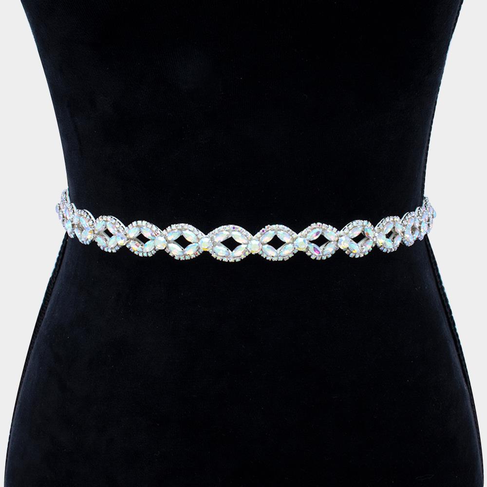 HANDMADE CRYSTAL BELT AND HEADBAND