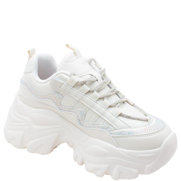 RHINESTONE PLATFORM SNEAKER 12 PAIRS