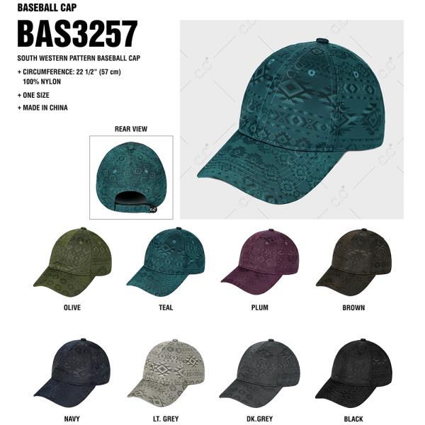 CC SOUTH WESTERN PATTERN BASEBALL CAP