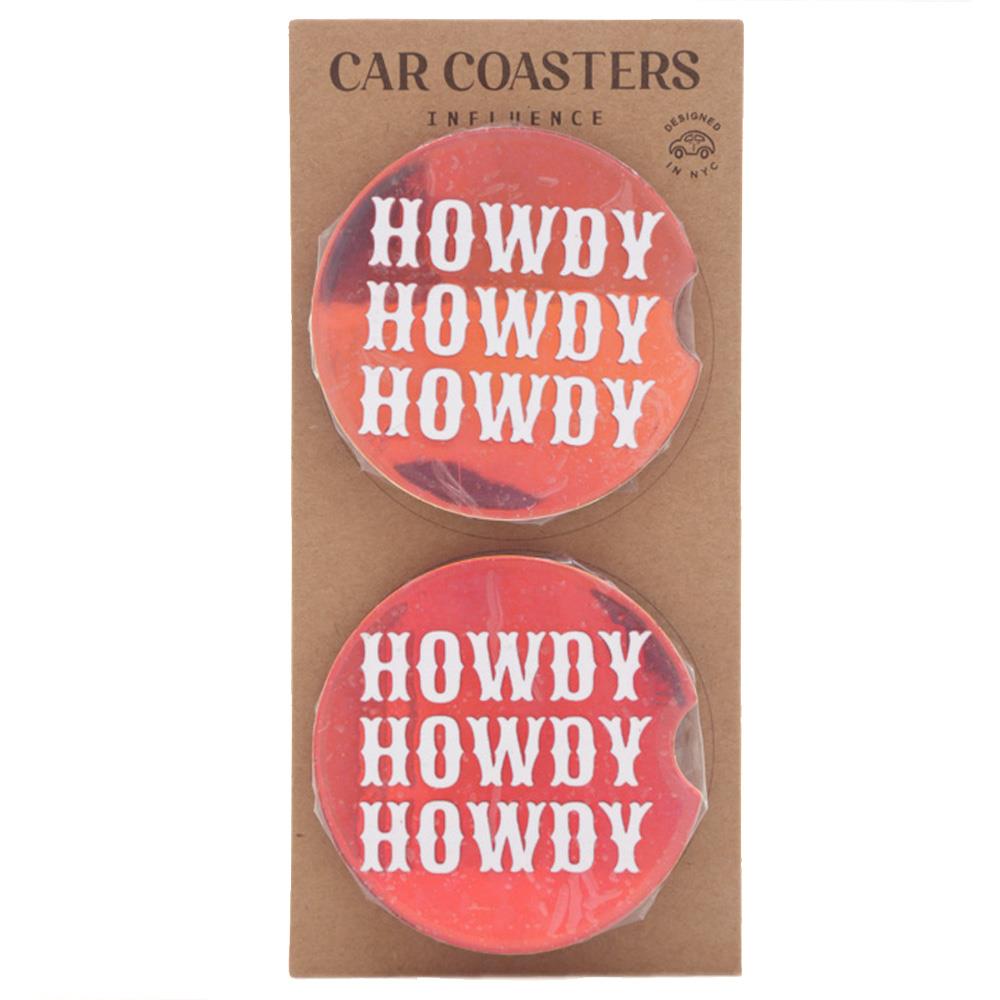 HOWDY CAR COASTERS