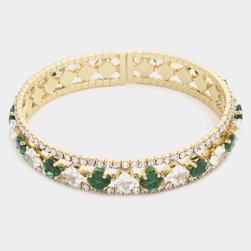 SODAJO CRYSTAL METAL BRACELET